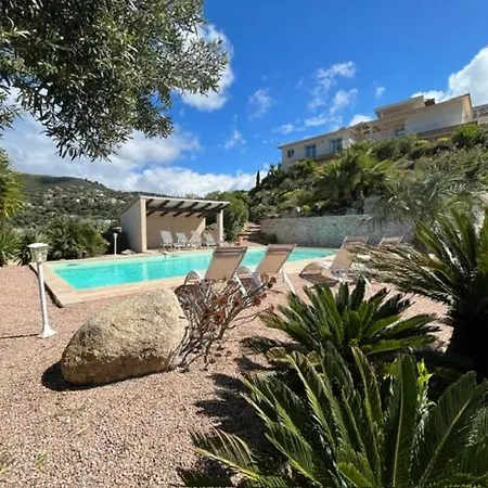 Apartmán 1 Avec Piscine & Vue Sur La Baie D'ajaccio