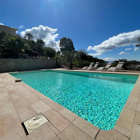 Apartmán 1 Avec Piscine & Vue Sur La Baie D'ajaccio