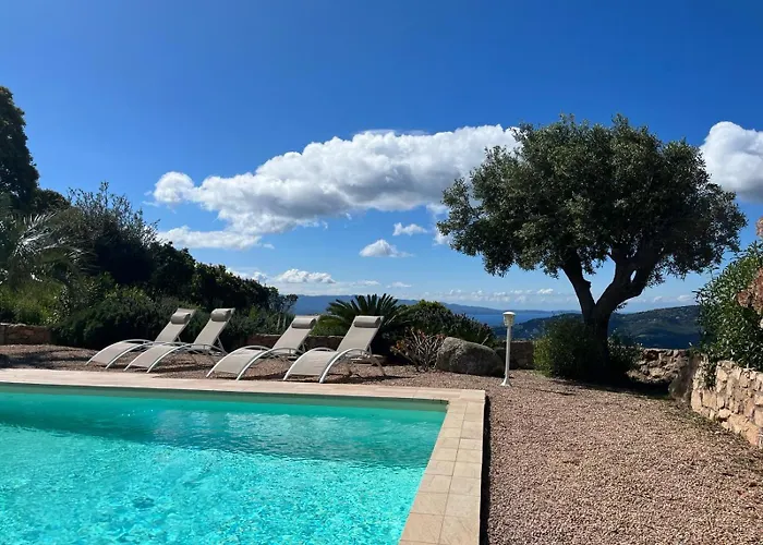 דירה 1 Avec Piscine & Vue Sur La Baie D'ajaccio Alata